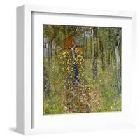 Farm Garden with Crucifix-Gustav Klimt-Framed Giclee Print