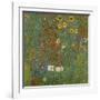 Farm Garden with Sunflowers, 1905-06-Gustav Klimt-Framed Premium Giclee Print