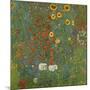 Farm Garden with Sunflowers, 1905-06-Gustav Klimt-Mounted Premium Giclee Print