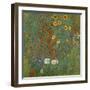 Farm Garden with Sunflowers, 1905-06-Gustav Klimt-Framed Giclee Print