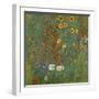 Farm Garden with Sunflowers, 1905-06-Gustav Klimt-Framed Giclee Print