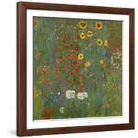 Farm Garden with Sunflowers, 1905-06-Gustav Klimt-Framed Giclee Print