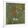 Farm Garden with Sunflowers, 1905-06-Gustav Klimt-Framed Giclee Print