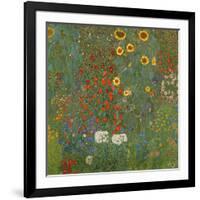 Farm Garden with Sunflowers, 1905-06-Gustav Klimt-Framed Giclee Print