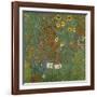 Farm Garden with Sunflowers, 1905-06-Gustav Klimt-Framed Giclee Print