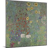 Farm Garden with Sunflowers, 1905-06-Gustav Klimt-Mounted Giclee Print