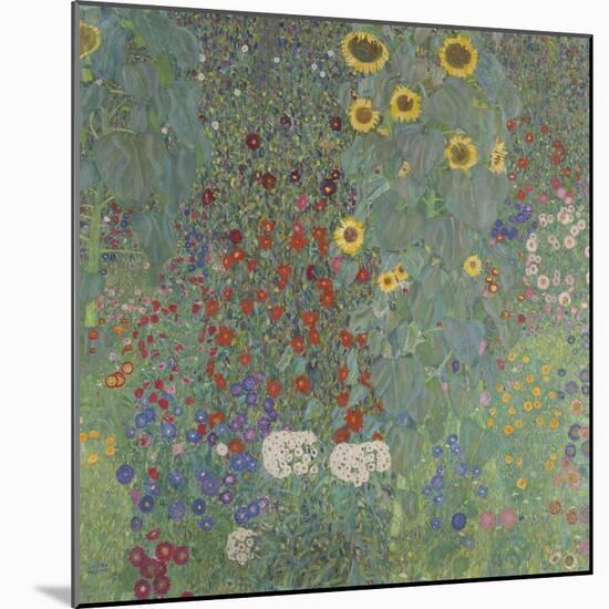 Farm Garden with Sunflowers, 1905-06-Gustav Klimt-Mounted Giclee Print