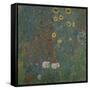 Farm Garden with Sunflowers, 1905/06-Gustav Klimt-Framed Stretched Canvas