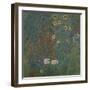 Farm Garden with Sunflowers, 1905/06-Gustav Klimt-Framed Giclee Print