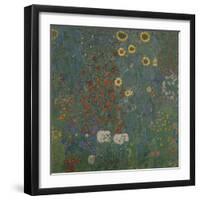 Farm Garden with Sunflowers, 1905/06-Gustav Klimt-Framed Giclee Print