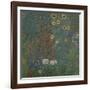 Farm Garden with Sunflowers, 1905/06-Gustav Klimt-Framed Giclee Print