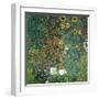 Farm Garden with Sunflowers, 1906-Gustav Klimt-Framed Art Print