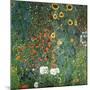 Farm Garden with Sunflowers, 1906-Gustav Klimt-Mounted Art Print