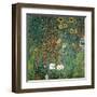 Farm Garden with Sunflowers, 1906-Gustav Klimt-Framed Art Print