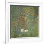 Farm Garden with Sunflowers, around 1905/1906-Gustav Klimt-Framed Giclee Print