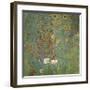 Farm Garden with Sunflowers, around 1905/1906-Gustav Klimt-Framed Giclee Print