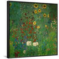 Farm Garden with Sunflowers, c.1912-Gustav Klimt-Framed Art Print