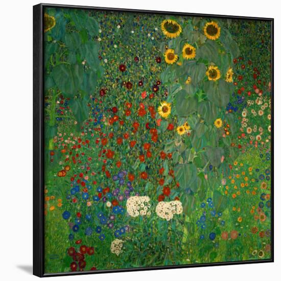 Farm Garden with Sunflowers, c.1912-Gustav Klimt-Framed Art Print