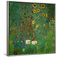 Farm Garden with Sunflowers, c.1912-Gustav Klimt-Framed Art Print