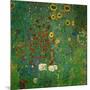 Farm Garden with Sunflowers, c.1912-Gustav Klimt-Mounted Art Print