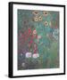 Farm Garden with Sunflowers-Gustav Klimt-Framed Art Print