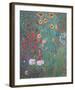 Farm Garden with Sunflowers-Gustav Klimt-Framed Art Print