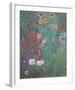 Farm Garden with Sunflowers-Gustav Klimt-Framed Art Print