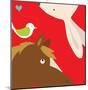 Farm Group: Rabbit and Horse-Yuko Lau-Mounted Art Print