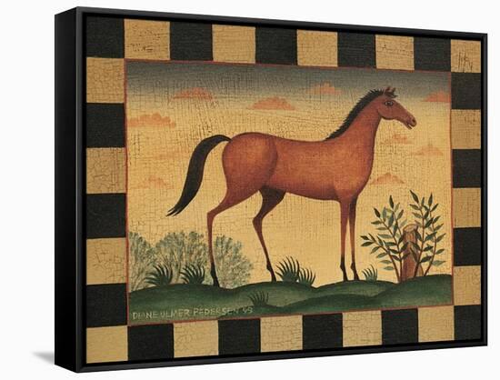 Farm Horse-Diane Pedersen-Framed Stretched Canvas