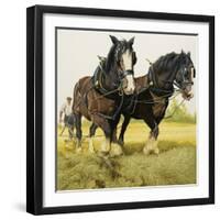 Farm Horses-David Nockels-Framed Giclee Print