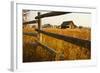 Farm house and rail fence in Grand Teton National Park.-Larry Ditto-Framed Photographic Print