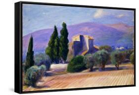 Farm House in Provence-William James Glackens-Framed Stretched Canvas