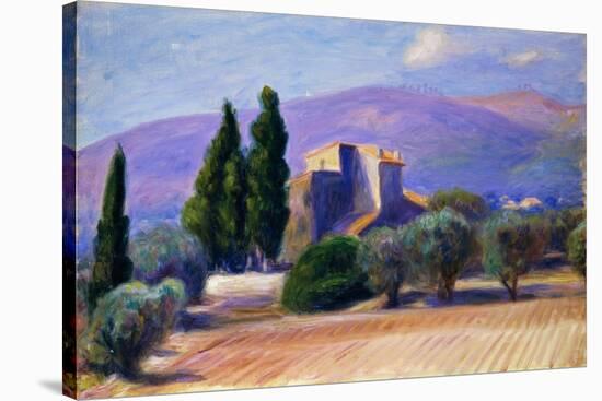 Farm House in Provence-William James Glackens-Stretched Canvas