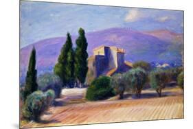 Farm House in Provence-William James Glackens-Mounted Giclee Print