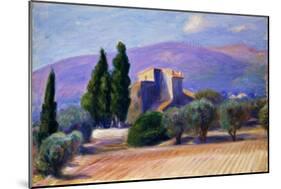 Farm House in Provence-William James Glackens-Mounted Giclee Print