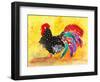 Farm House Rooster I-Beverly Dyer-Framed Art Print