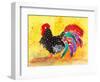 Farm House Rooster I-Beverly Dyer-Framed Art Print