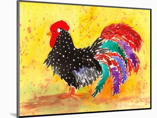 Farm House Rooster I-Beverly Dyer-Mounted Art Print