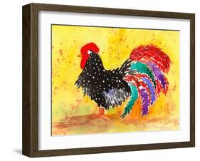 Farm House Rooster I-Beverly Dyer-Framed Art Print