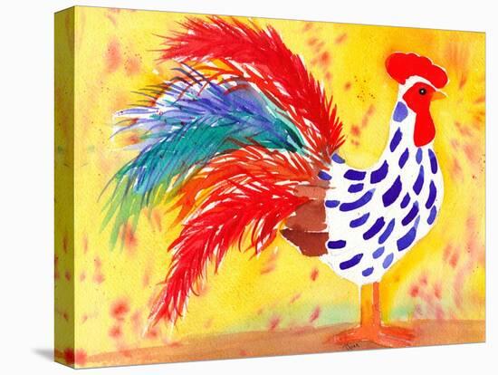 Farm House Rooster II-Beverly Dyer-Stretched Canvas