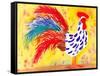 Farm House Rooster II-Beverly Dyer-Framed Stretched Canvas