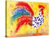 Farm House Rooster II-Beverly Dyer-Stretched Canvas