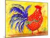 Farm House Rooster III-Beverly Dyer-Mounted Art Print