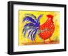 Farm House Rooster III-Beverly Dyer-Framed Art Print