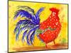 Farm House Rooster III-Beverly Dyer-Mounted Art Print