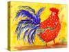 Farm House Rooster III-Beverly Dyer-Stretched Canvas