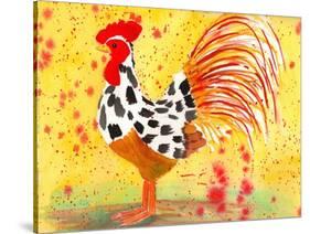 Farm House Rooster IV-Beverly Dyer-Stretched Canvas