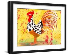 Farm House Rooster IV-Beverly Dyer-Framed Art Print