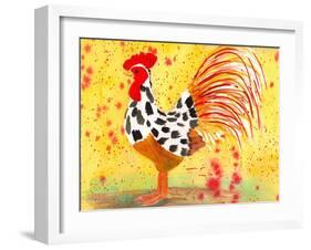 Farm House Rooster IV-Beverly Dyer-Framed Art Print