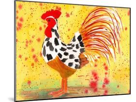 Farm House Rooster IV-Beverly Dyer-Mounted Art Print